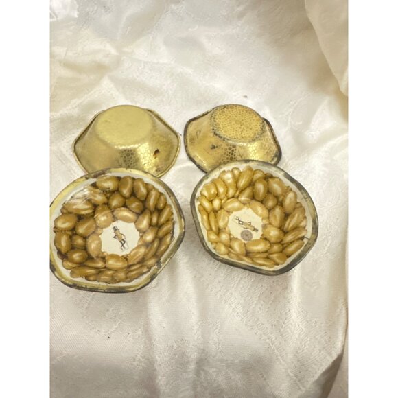 Vintage Mr. Peanut Metal tin nut bowl Set Of 4 advertising - Picture 5 of 5